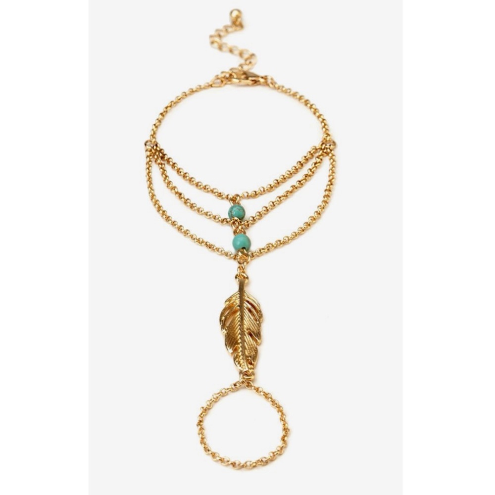 Forever 21 gold-tone hand chain